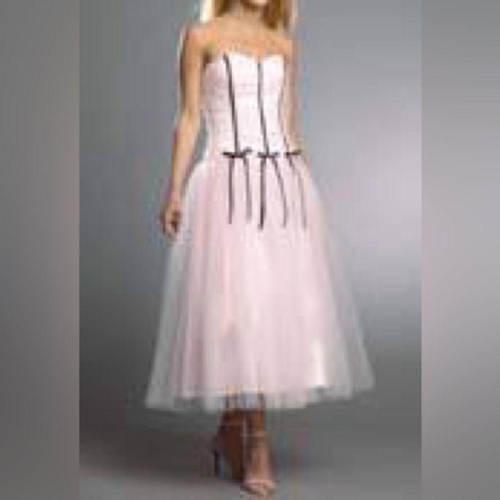 NWT Vintage Deadstock Y2K Jessica McClintock Gunne Sax Pink Satin Dress 2 Prom